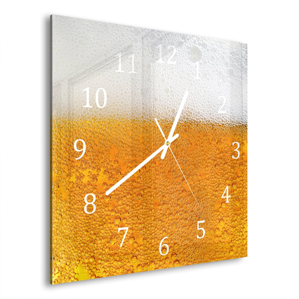 Wanduhr 30x30 - Bier