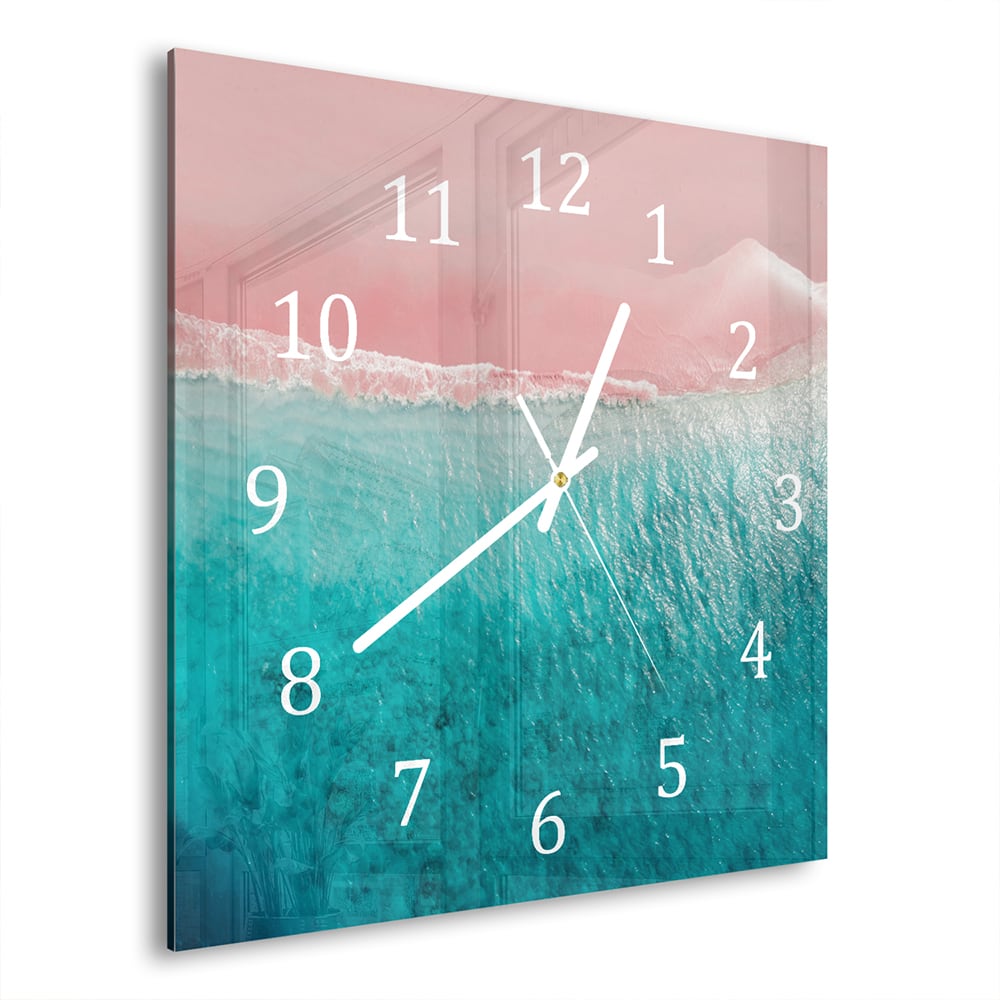 Wanduhr 30x30 - Tropischer Strand