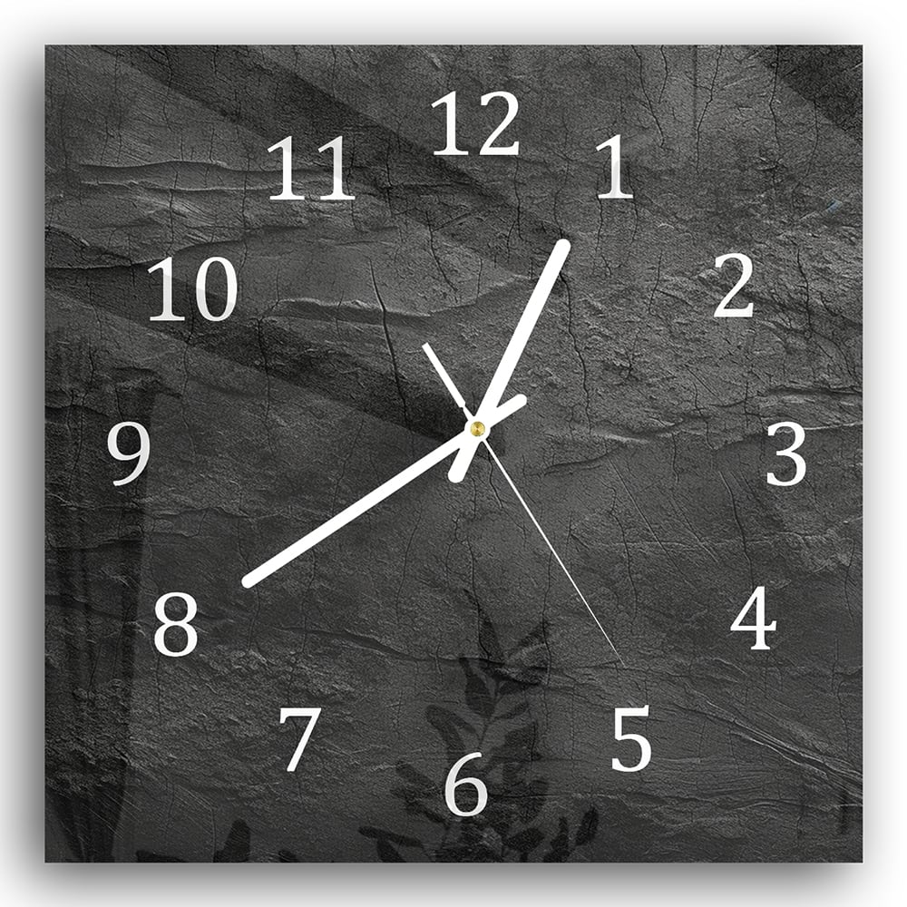 Wanduhr 30x30 - Zerbrochene Wand