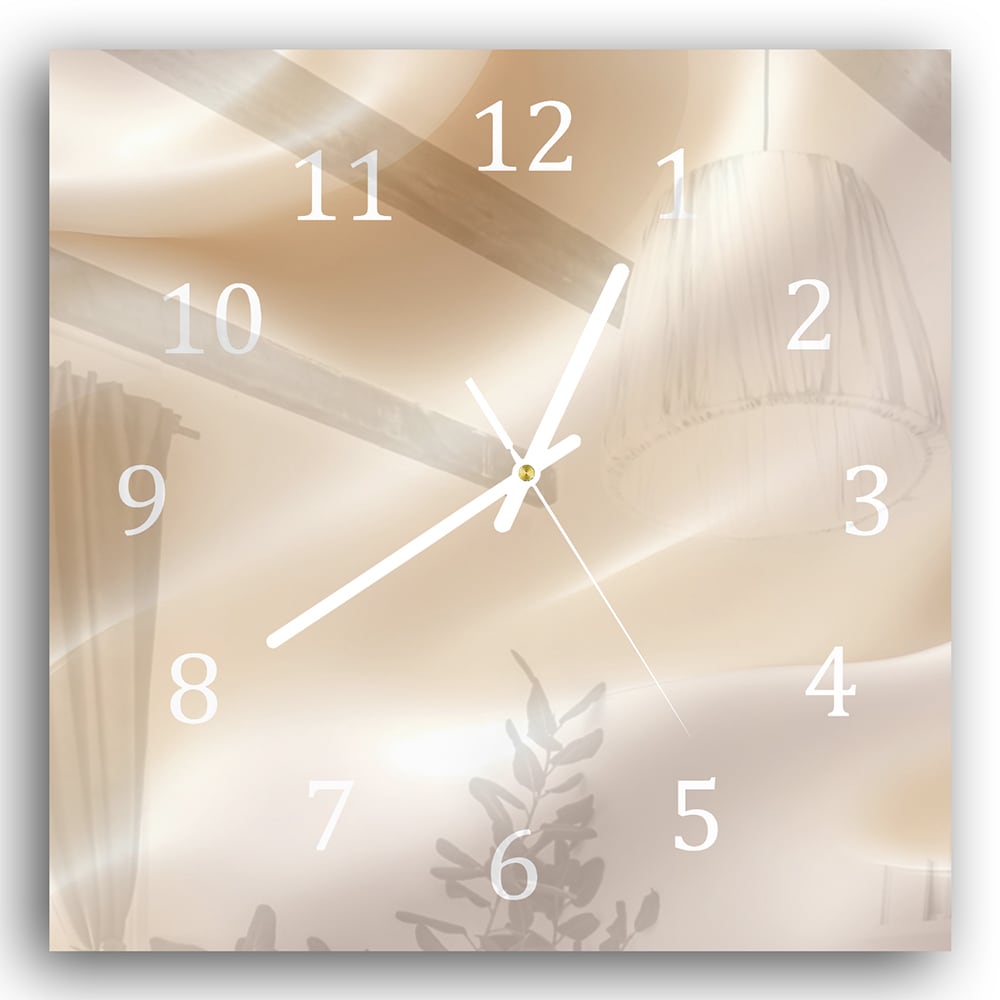 Wanduhr 30x30 - Pastell-Textur