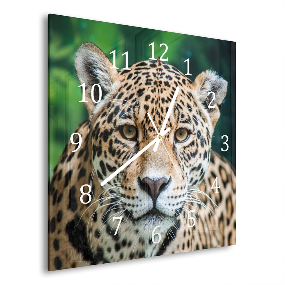 Wanduhr 30x30 - Jaguar