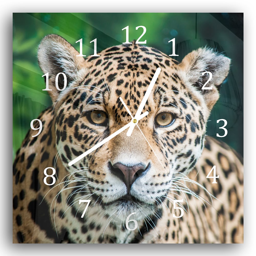 Wanduhr 30x30 - Jaguar