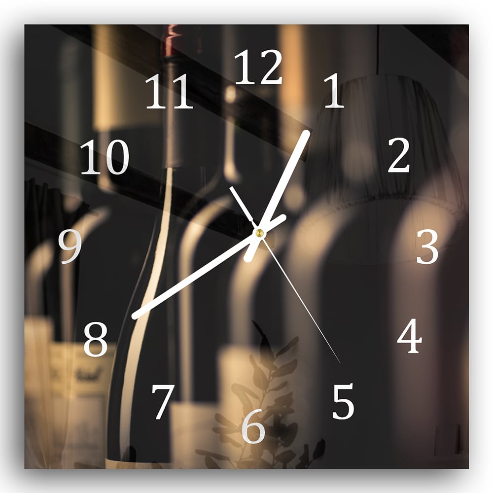 Wanduhr 30x30 - Weinsammlung