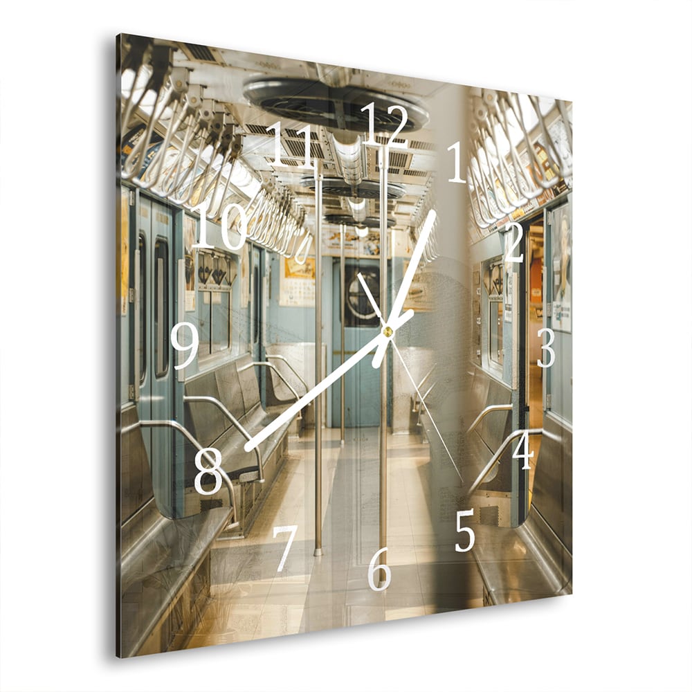 Wanduhr 30x30 - Straßenbahn