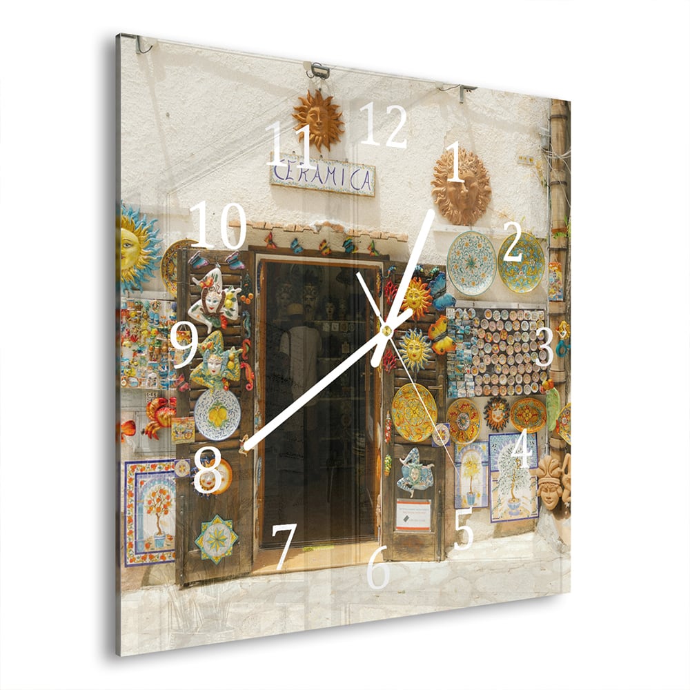 Wanduhr 30x30 - Künstlerischer Laden