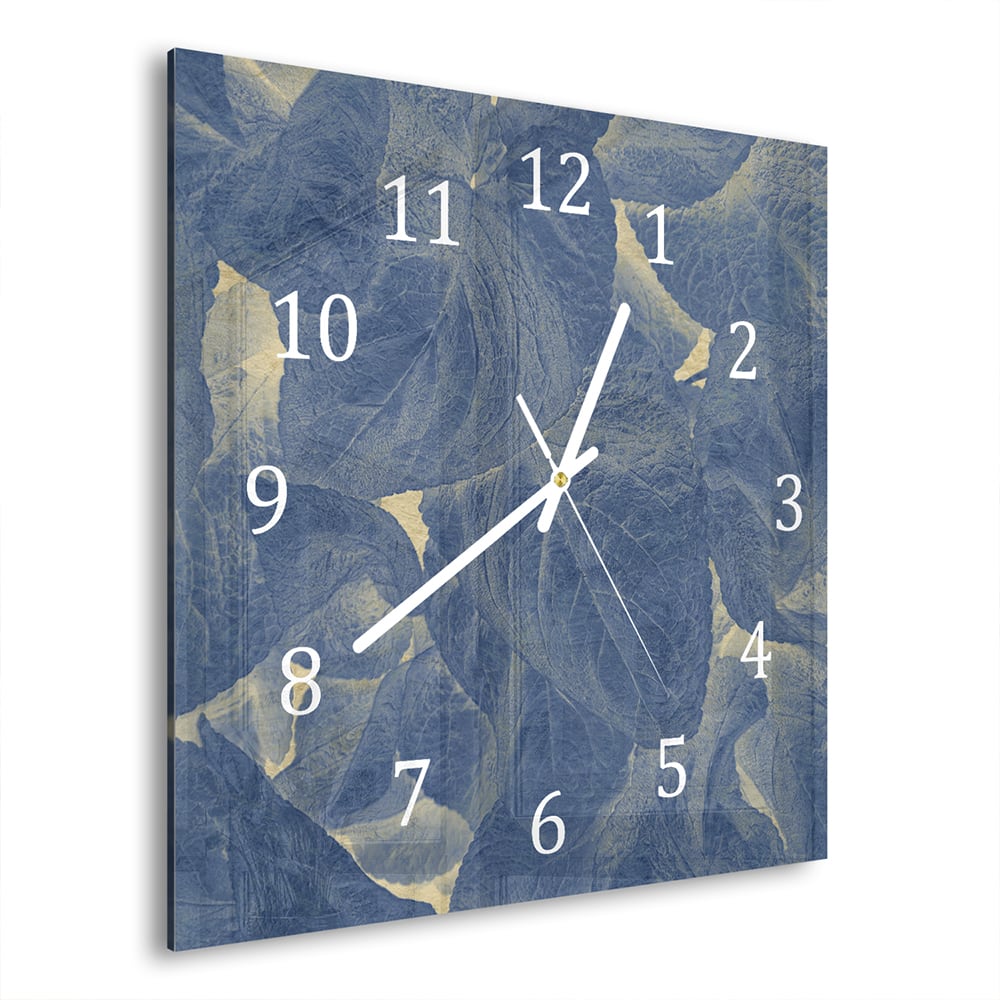 Wanduhr 30x30 - Textur der Blätter
