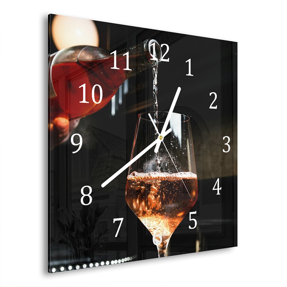 Wanduhr 30x30 - Rosé