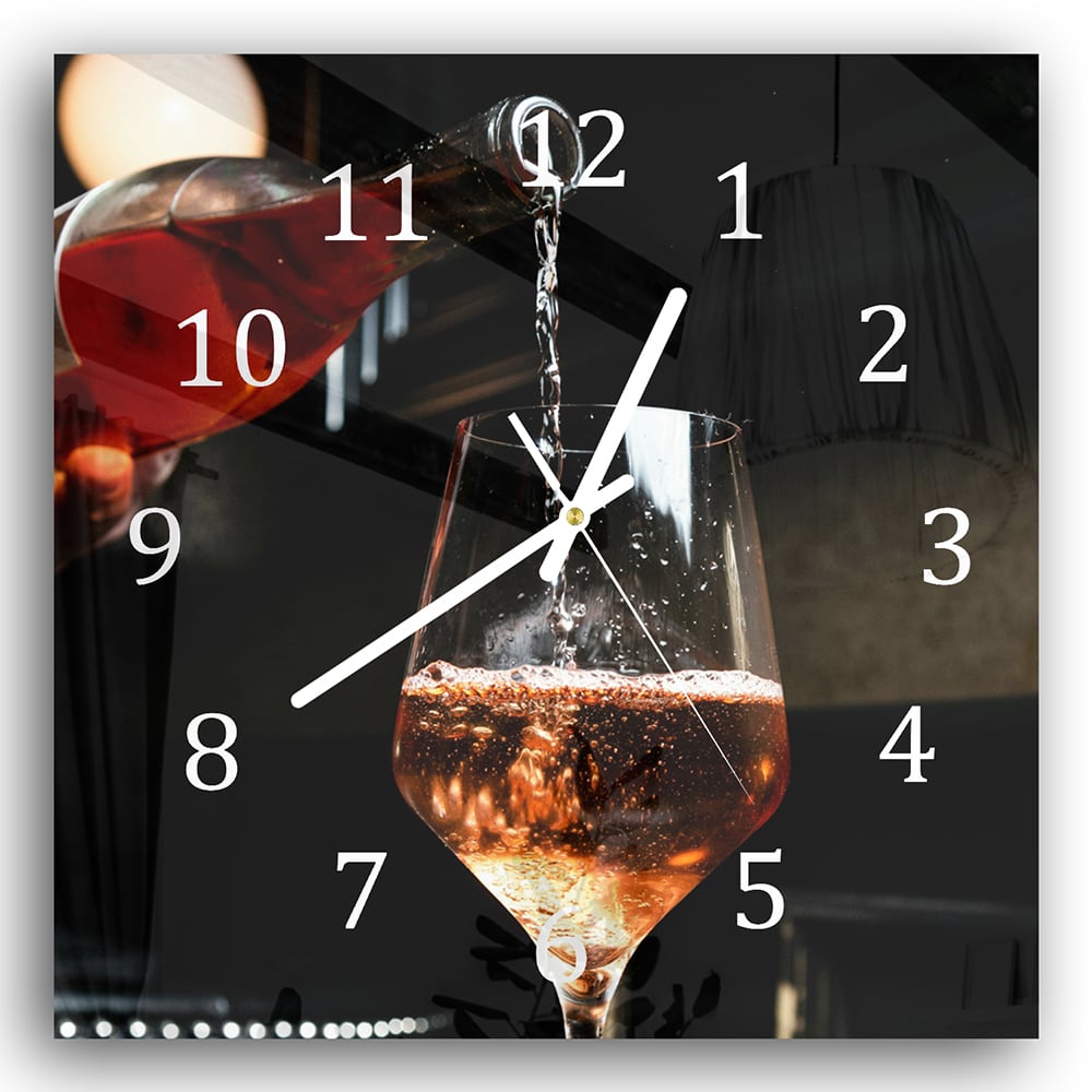 Wanduhr 30x30 - Rosé