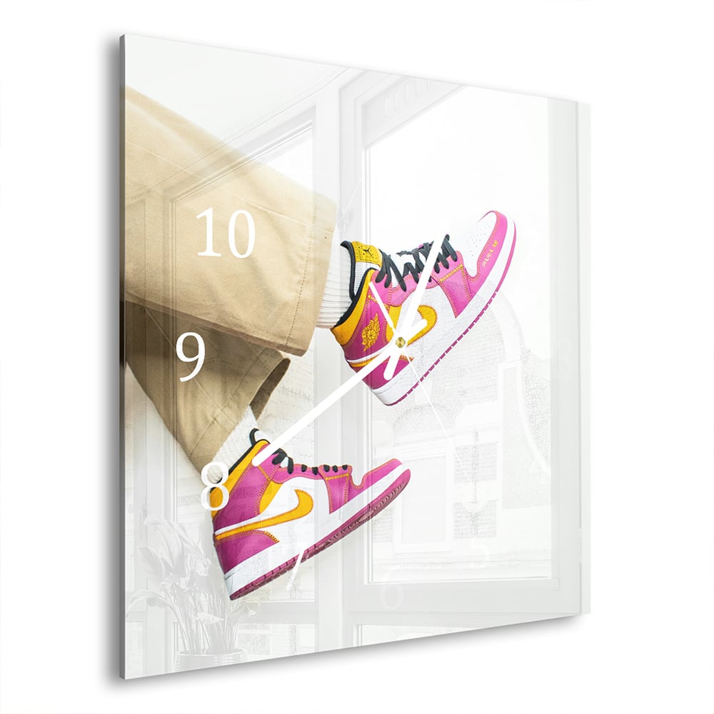 Wanduhr 30x30 - Rosa Jordans