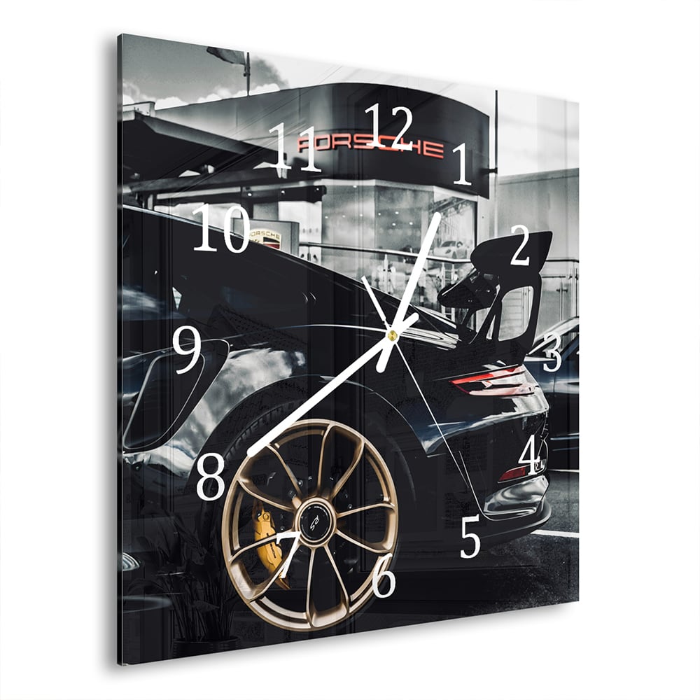 Wanduhr 30x30 - Porsche GT3 RS