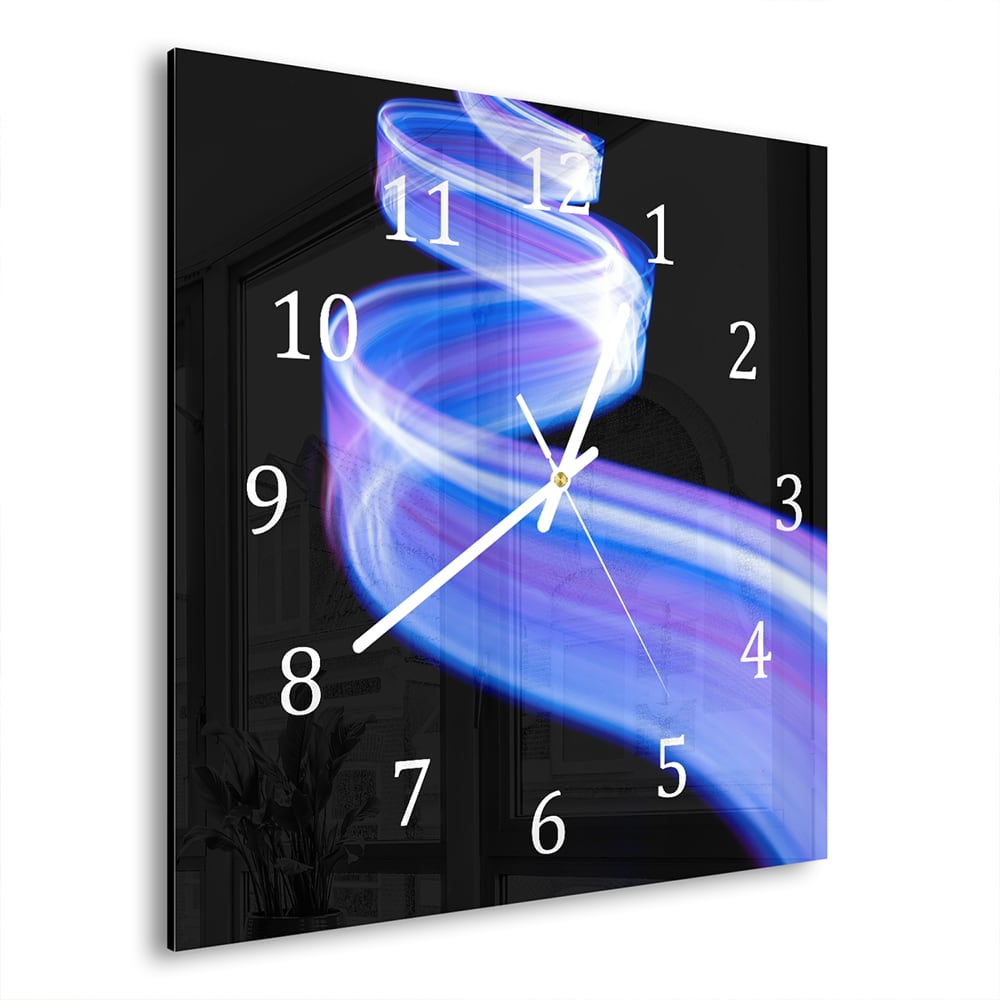 Wanduhr 30x30 - Licht in Bewegung