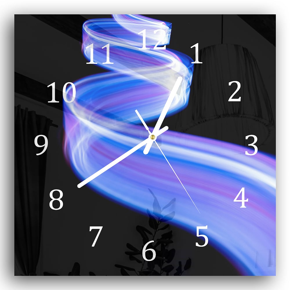 Wanduhr 30x30 - Licht in Bewegung