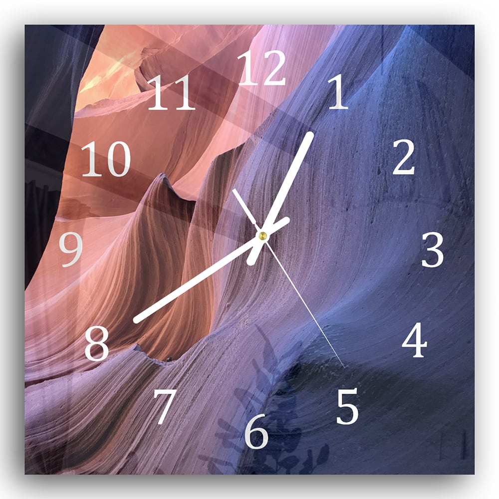 Wanduhr 30x30 - Antelope Canyon