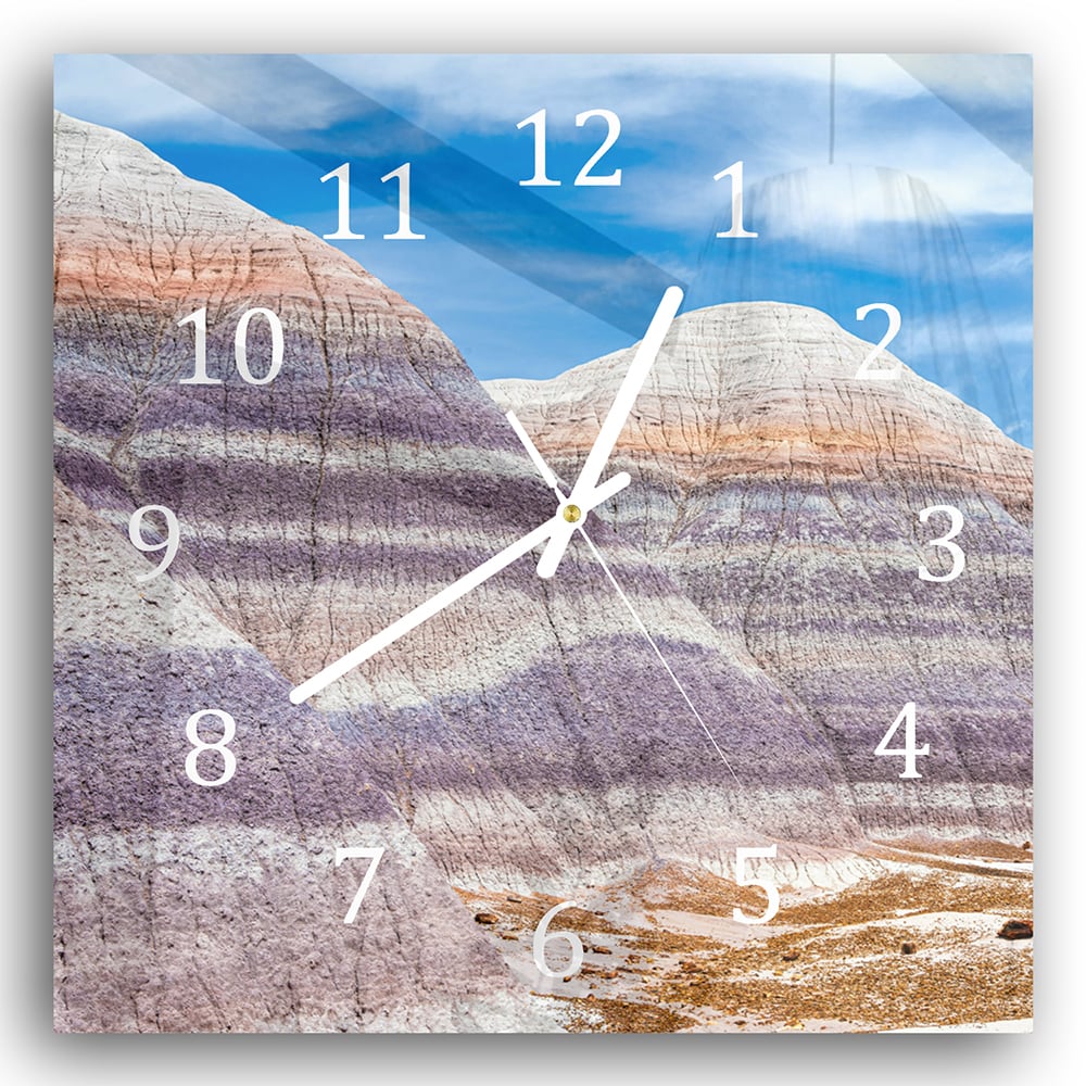 Wanduhr 30x30 - Yellowstone-Nationalpark