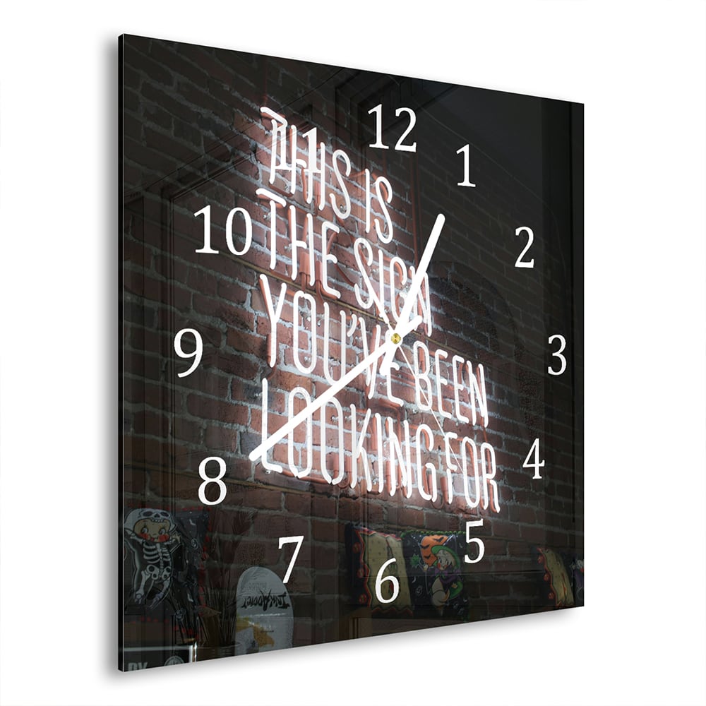 Wanduhr 30x30 - This is the Sign