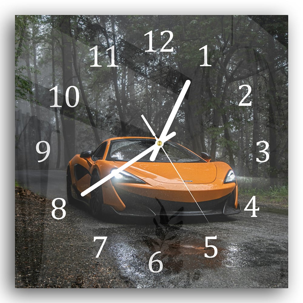 Wanduhr 30x30 - McLaren-Frontansicht