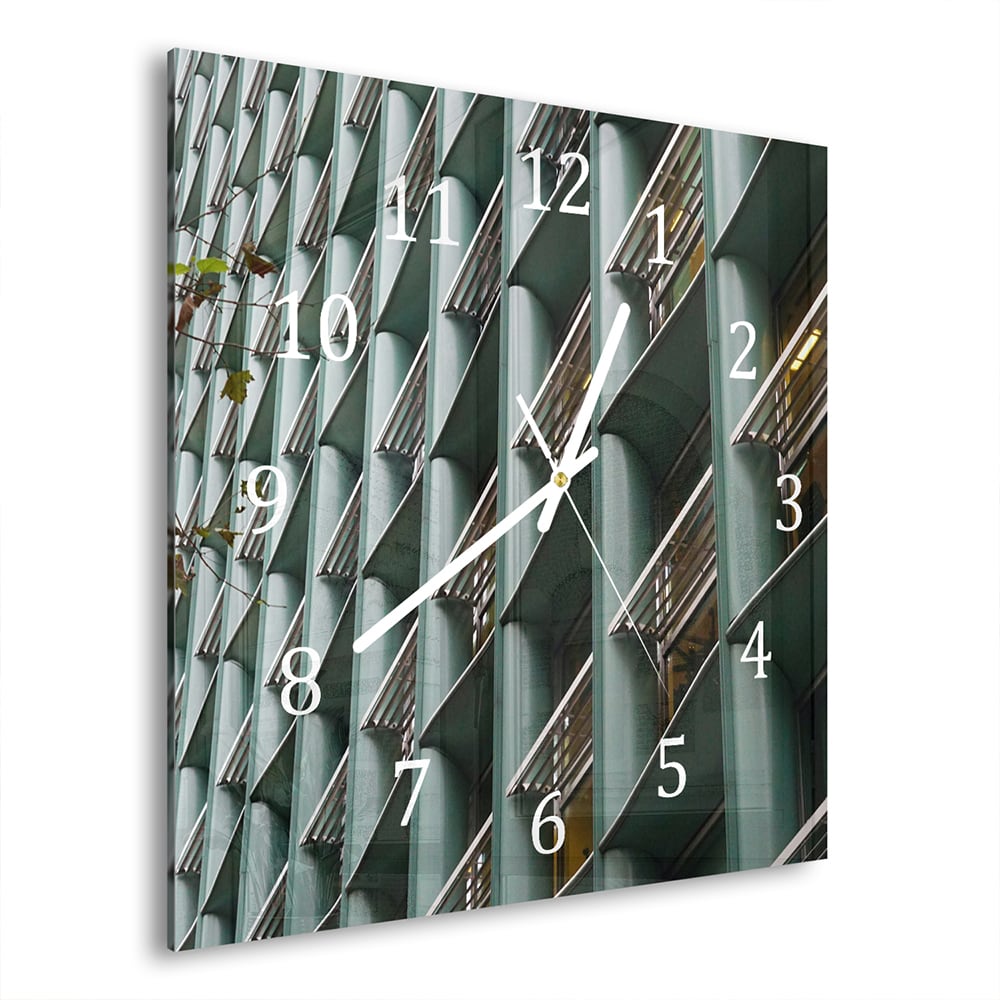 Wanduhr 30x30 - Städtische Architektur
