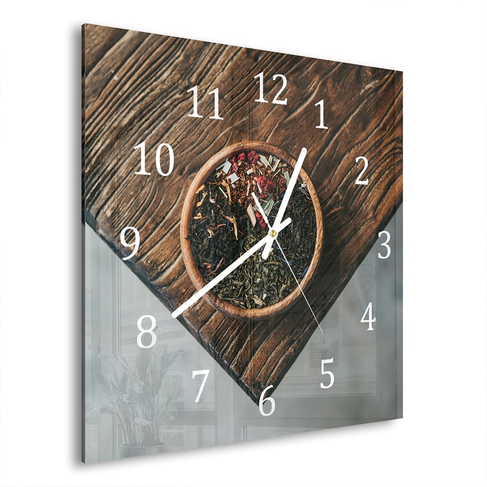 Wanduhr 30x30 - Kunst der Gewürze