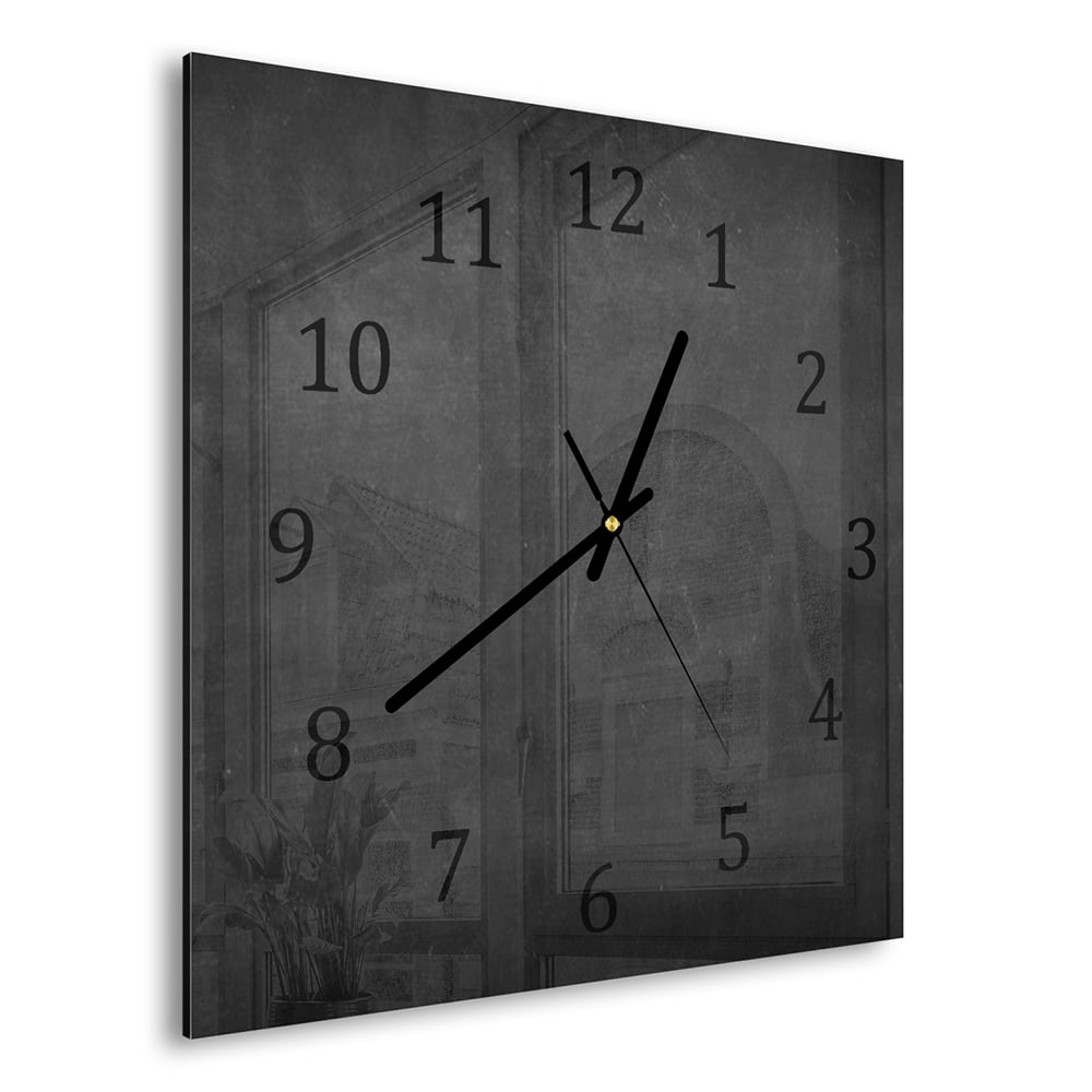Wanduhr 30x30 - Schultafel