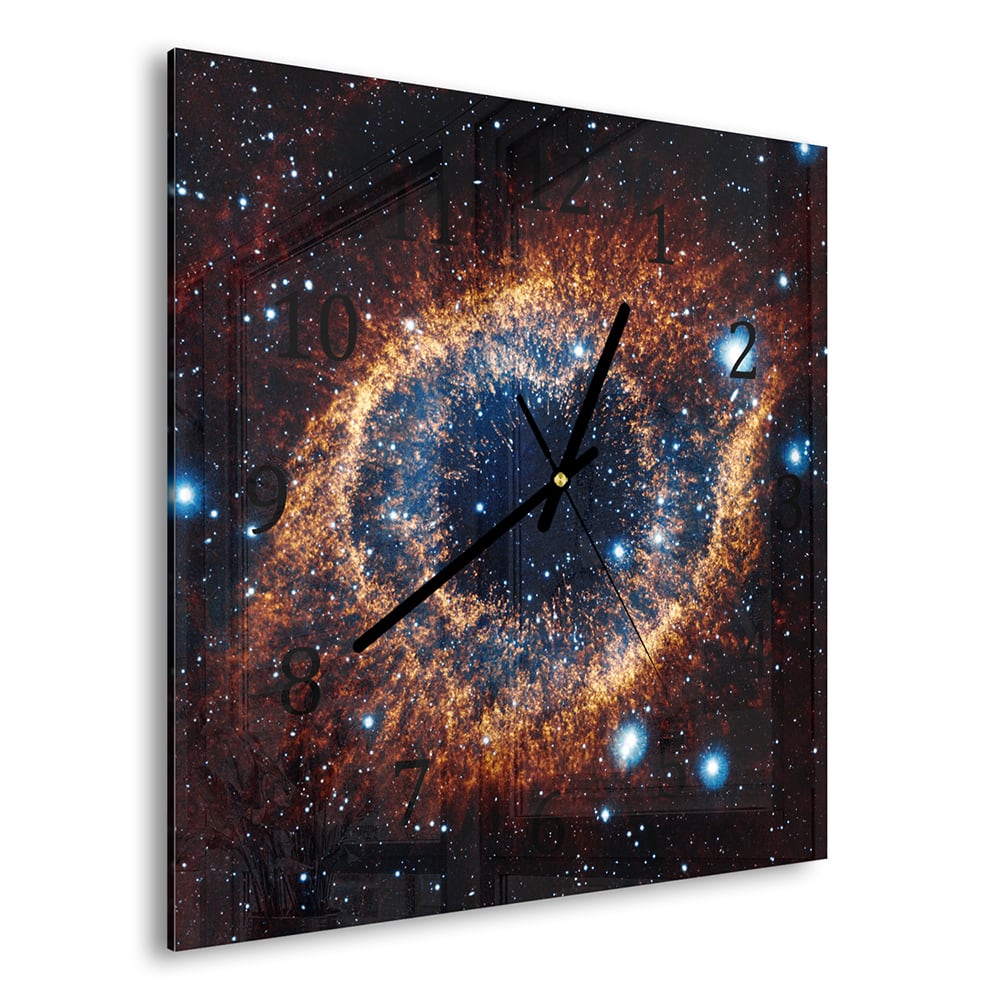 Wanduhr 30x30 - Nebel im Weltraum