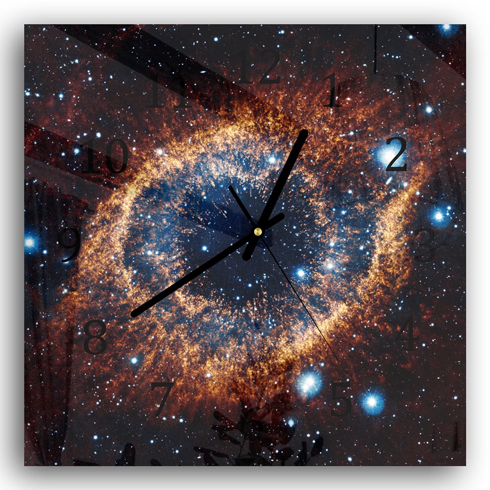 Wanduhr 30x30 - Nebel im Weltraum