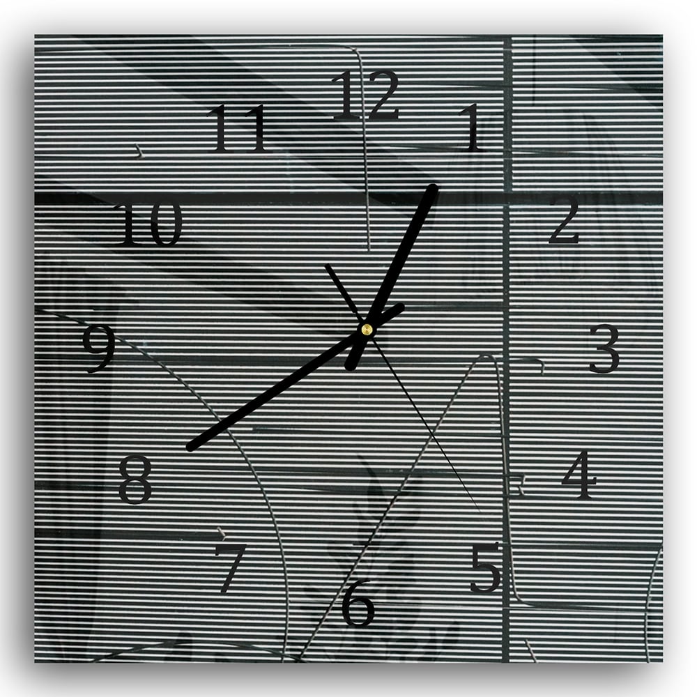 Wanduhr 30x30 - Linien der Struktur