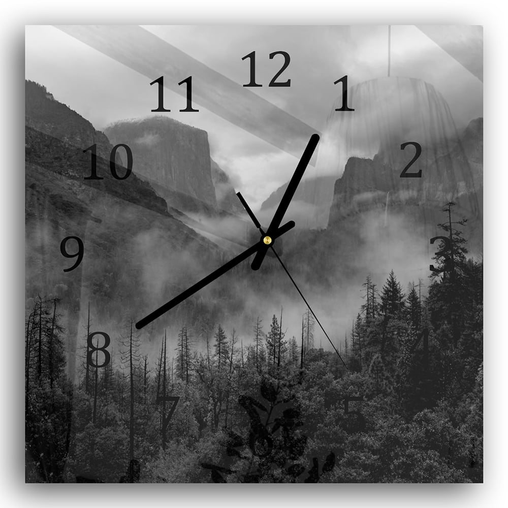 Wanduhr 30x30 - Yosemite-Nationalpark