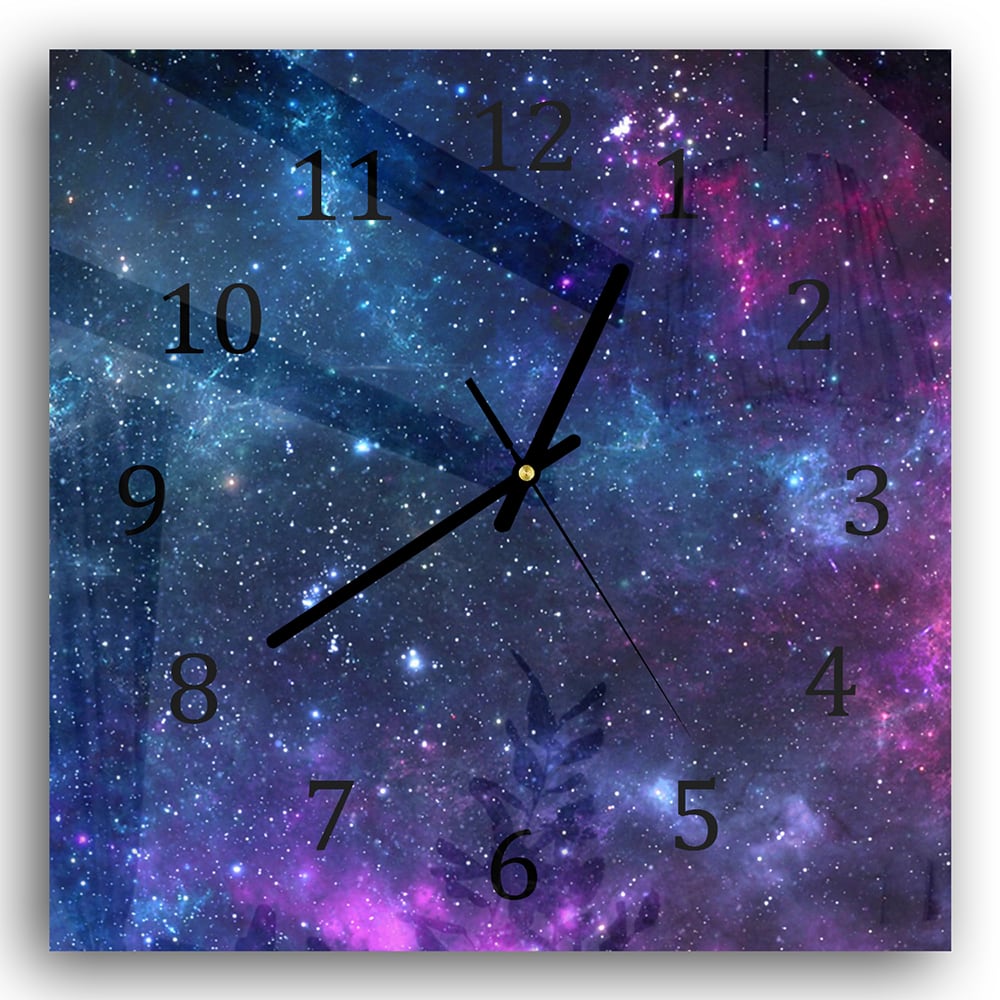 Wanduhr 30x30 - Tiefen des Weltraums