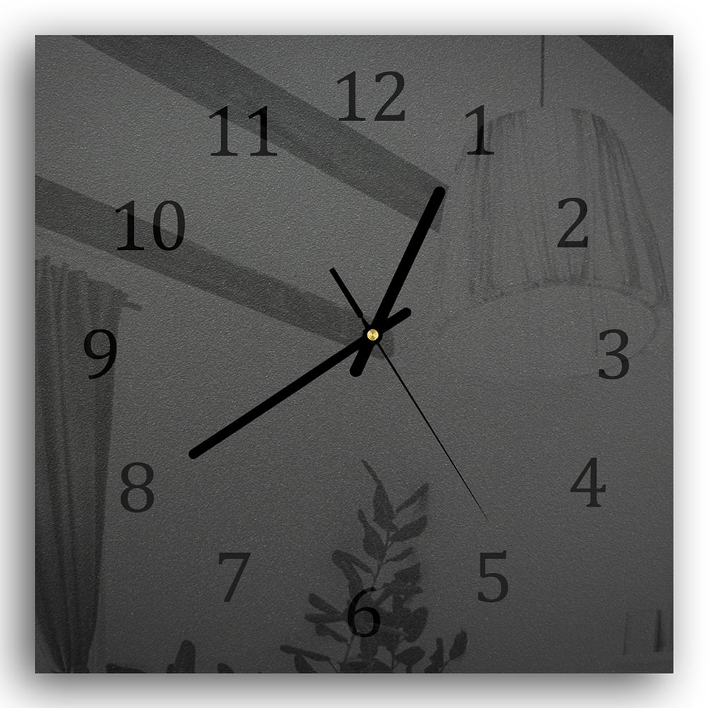 Wanduhr 30x30 - Matt dunkelgrau