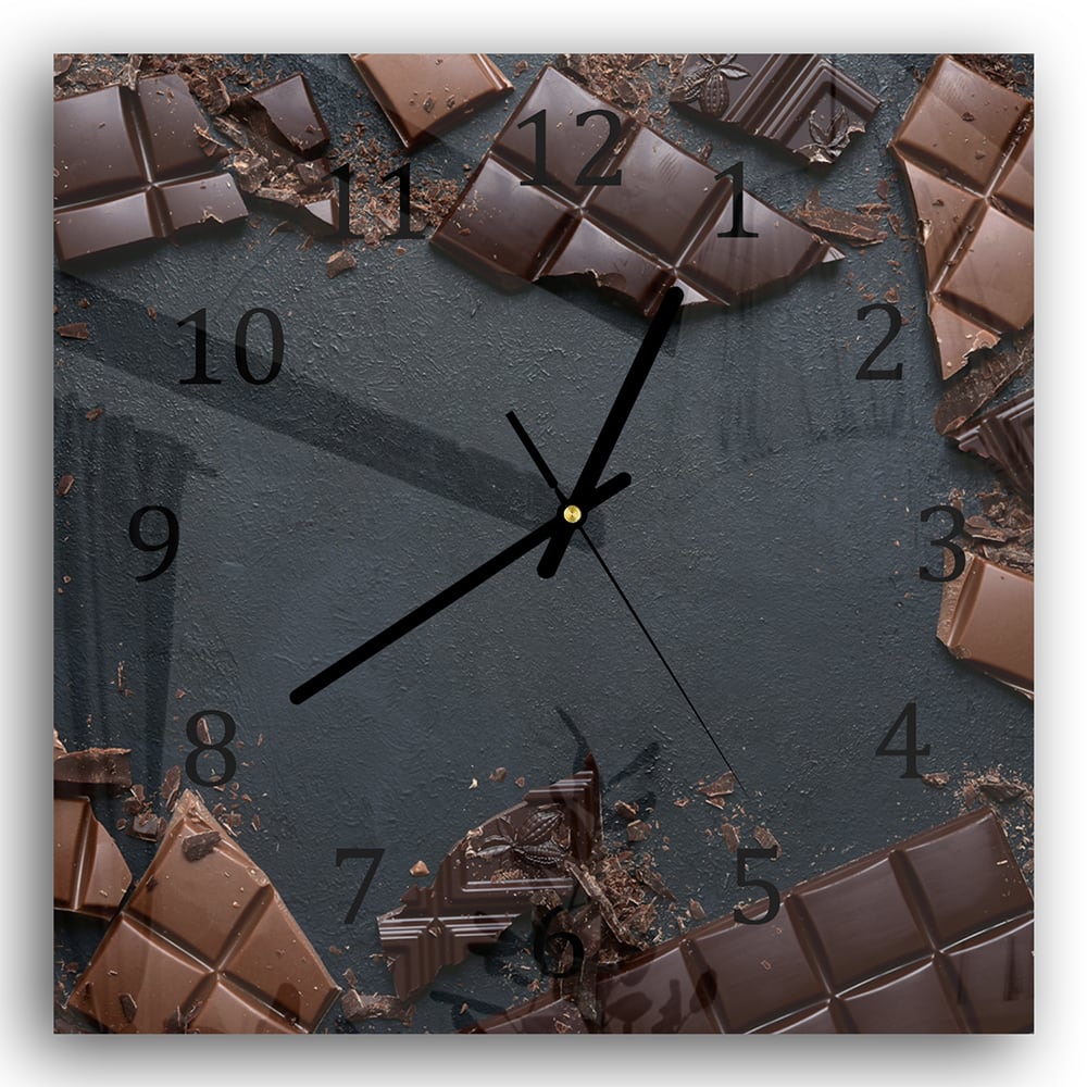 Wanduhr 30x30 - Schokolade