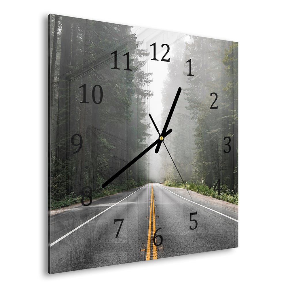 Wanduhr 30x30 - Redwood National Forest