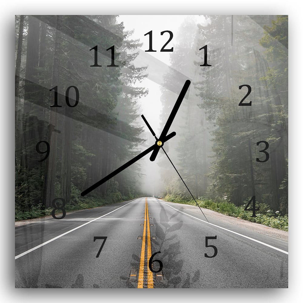 Wanduhr 30x30 - Redwood National Forest