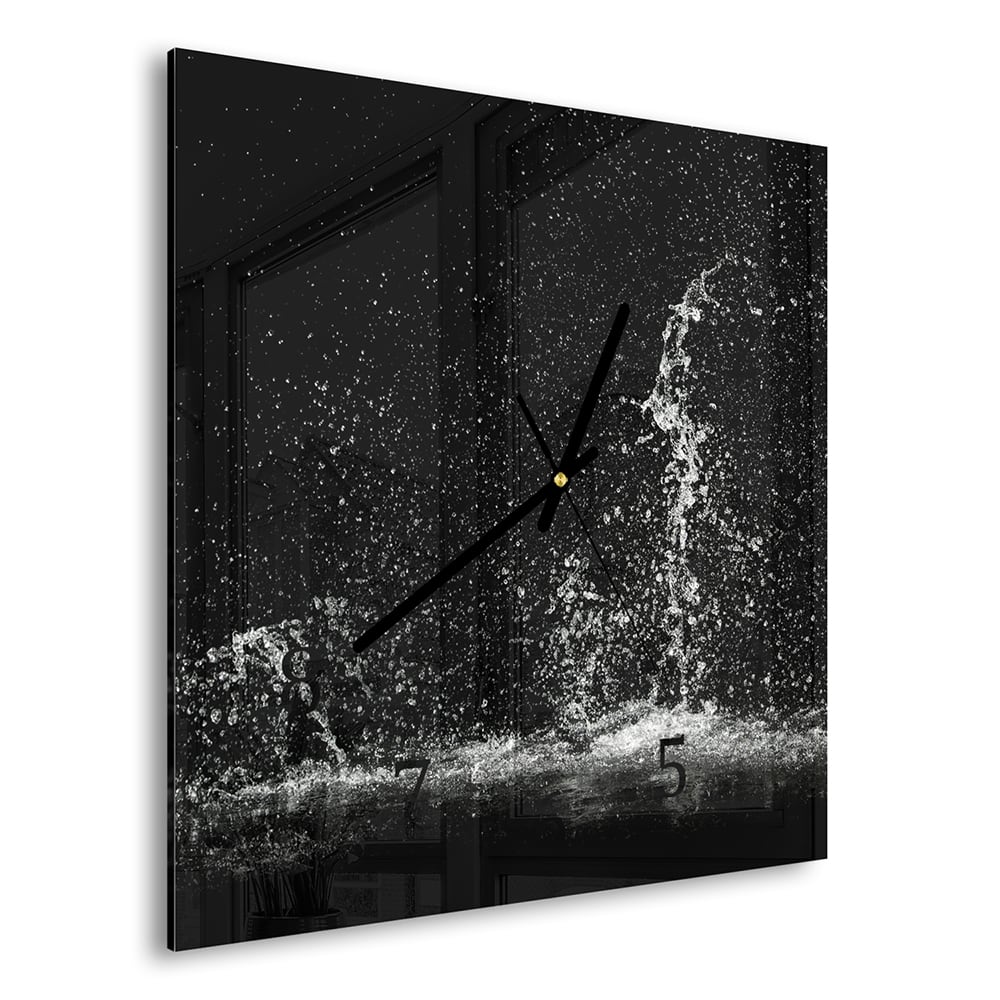 Wanduhr 30x30 - Splash