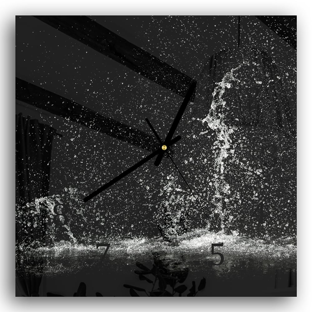 Wanduhr 30x30 - Splash