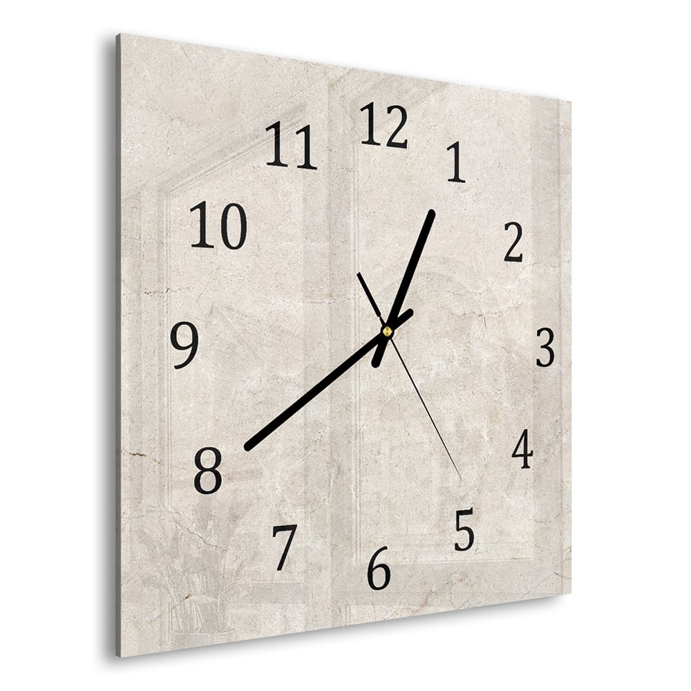 Wanduhr 30x30 - Marmor-Textur