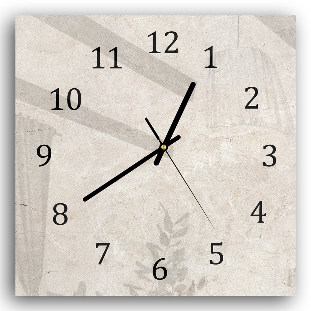 Wanduhr 30x30 - Marmor-Textur