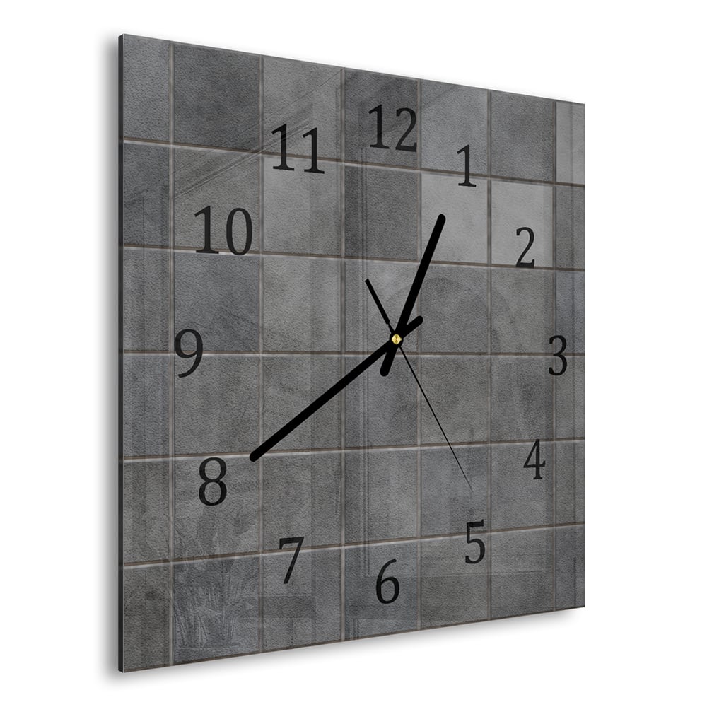 Wanduhr 30x30 - Keramikfliesen
