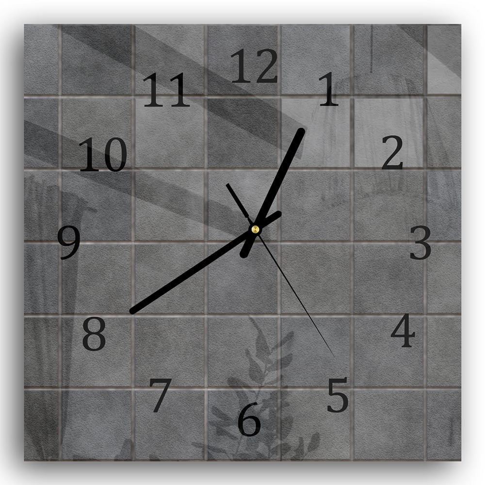 Wanduhr 30x30 - Keramikfliesen