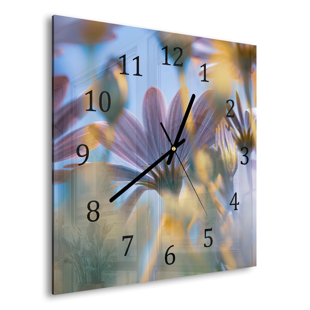 Wanduhr 30x30 - Margeriten