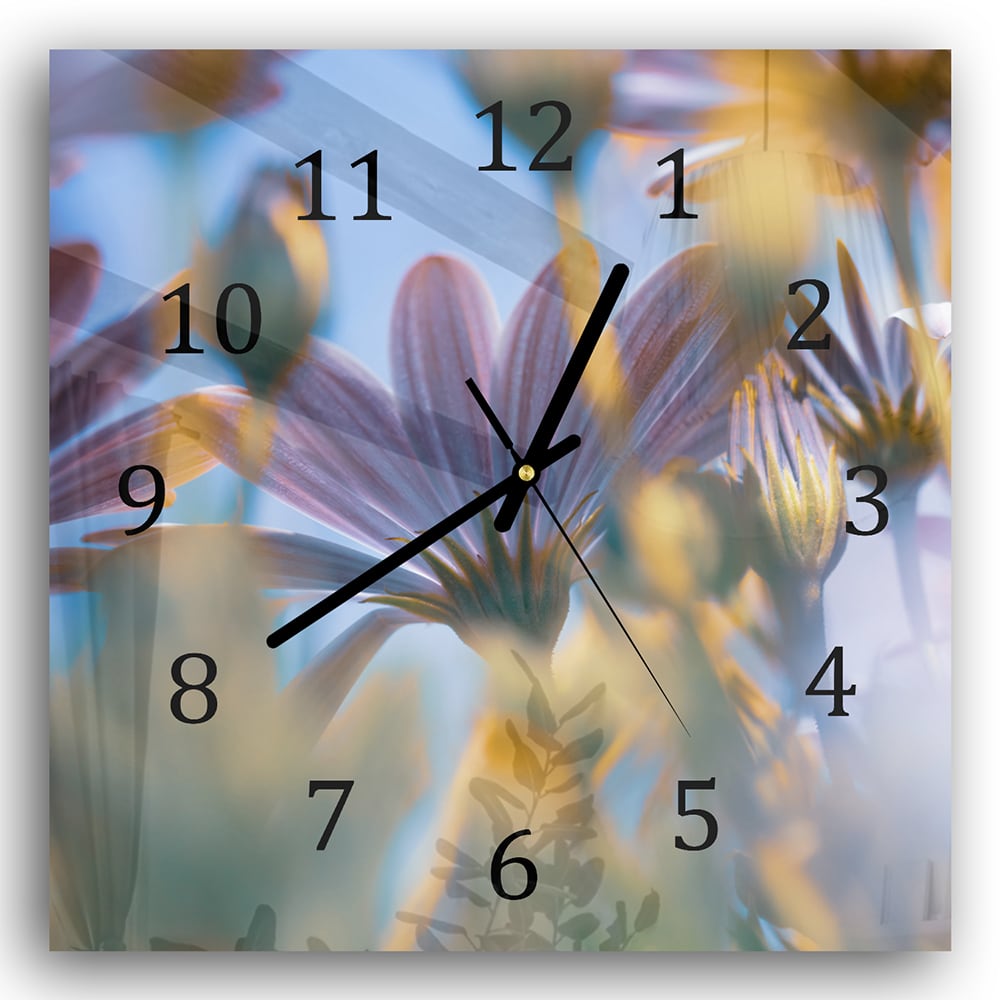 Wanduhr 30x30 - Margeriten
