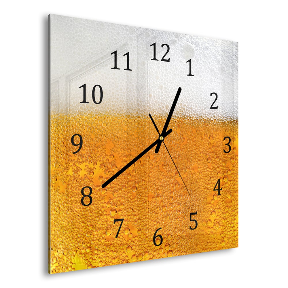 Wanduhr 30x30 - Bier