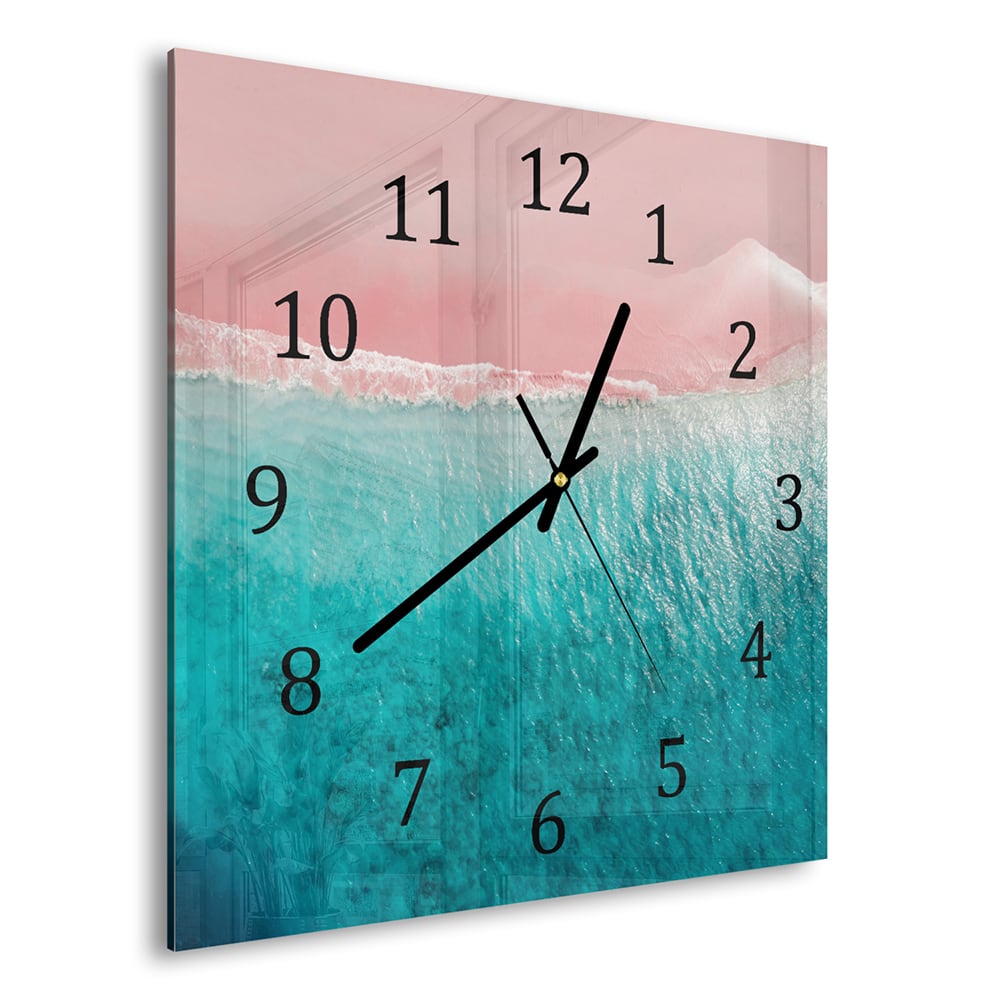 Wanduhr 30x30 - Tropischer Strand