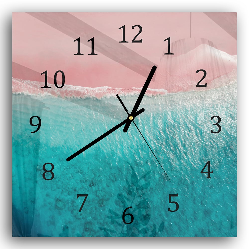 Wanduhr 30x30 - Tropischer Strand