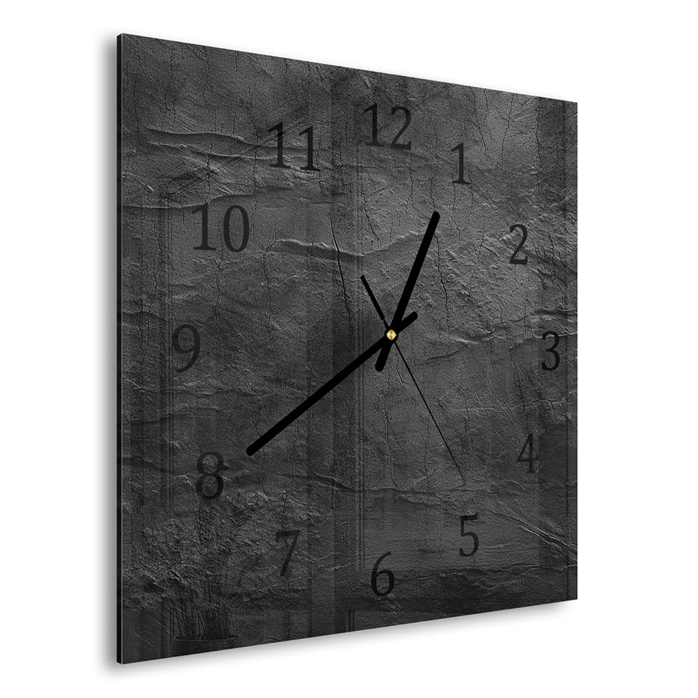 Wanduhr 30x30 - Zerbrochene Wand