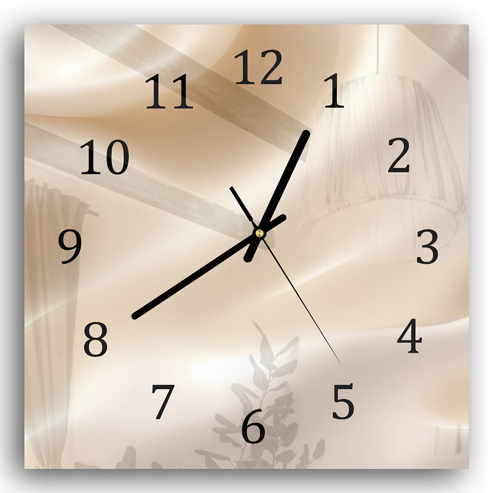 Wanduhr 30x30 - Pastell-Textur
