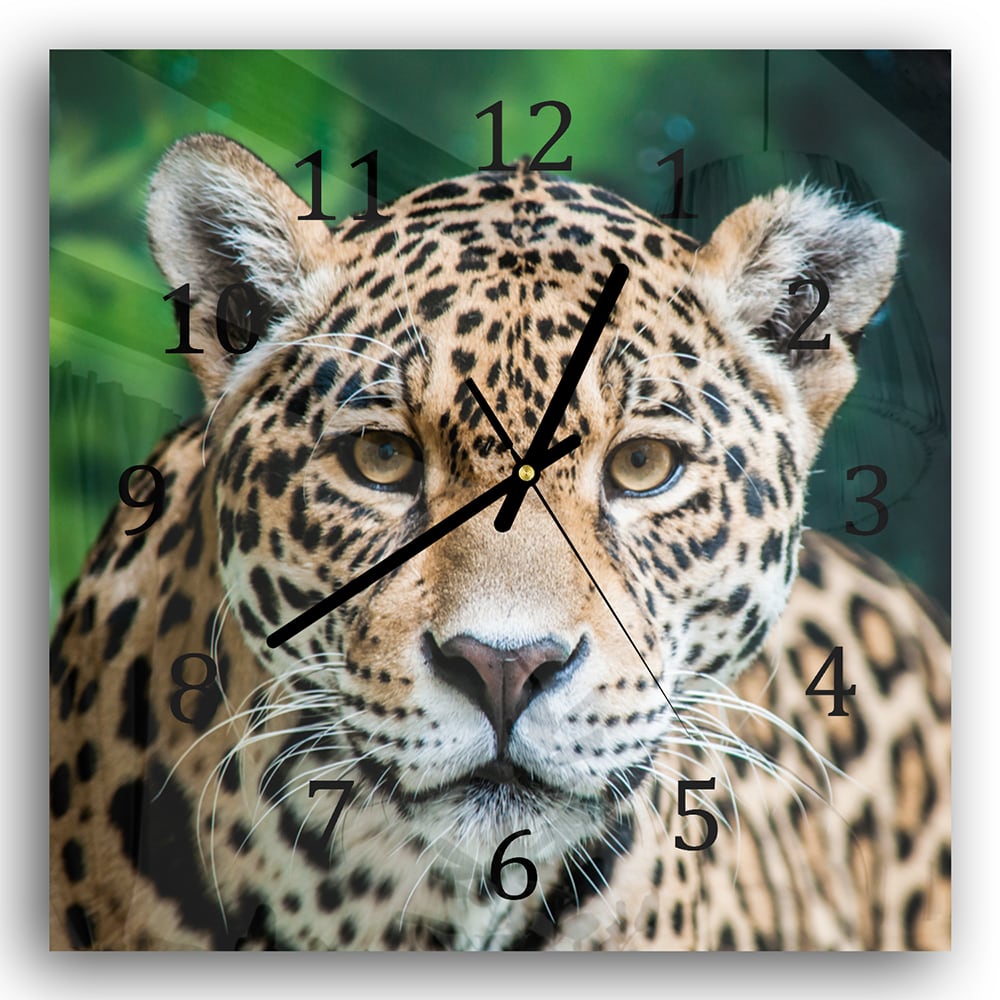 Wanduhr 30x30 - Jaguar