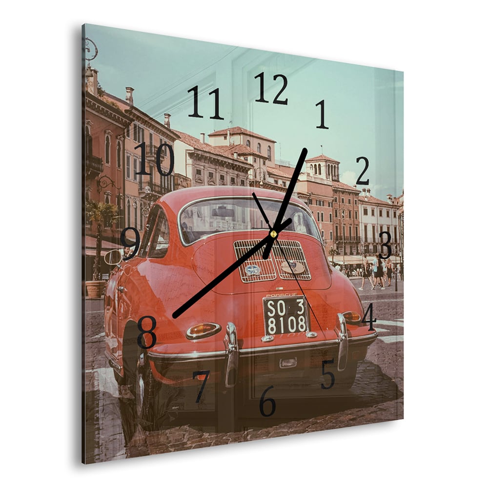 Wanduhr 30x30 - Vintage Volkswagen