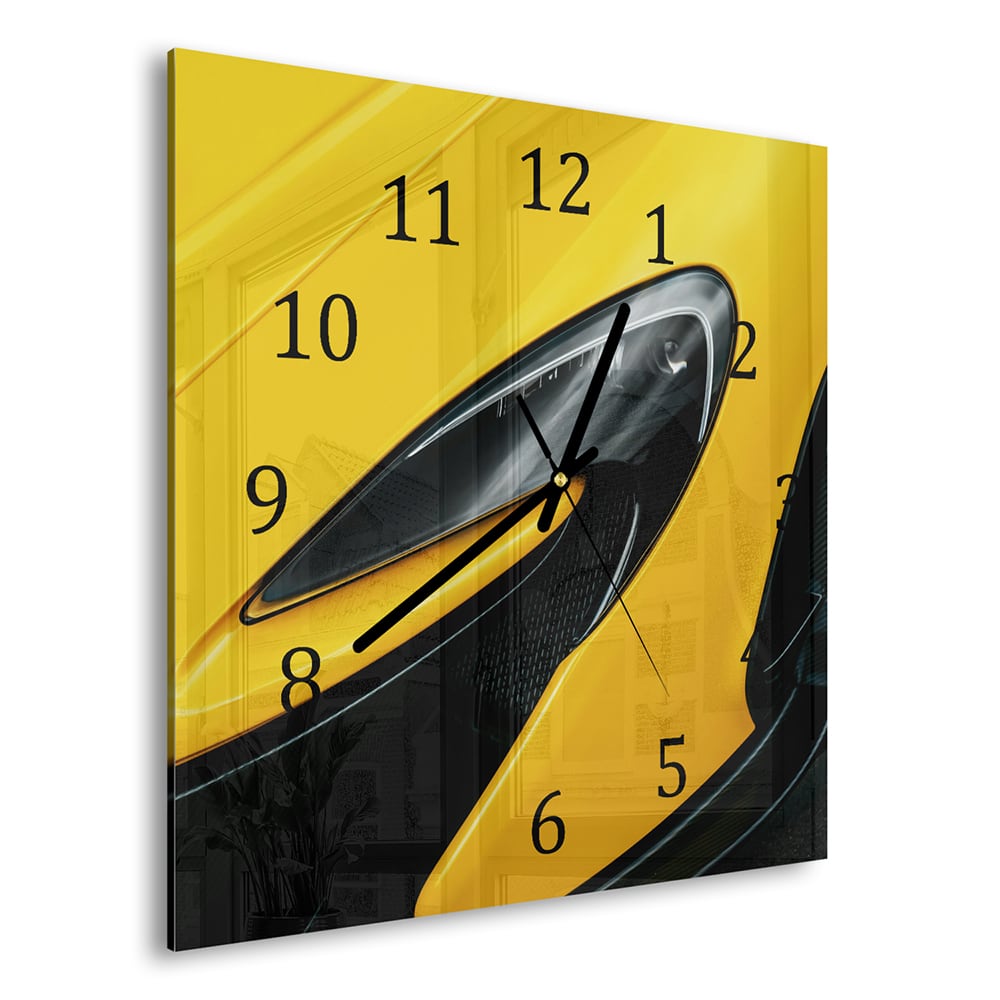 Wanduhr 30x30 - McLaren Scheinwerfer