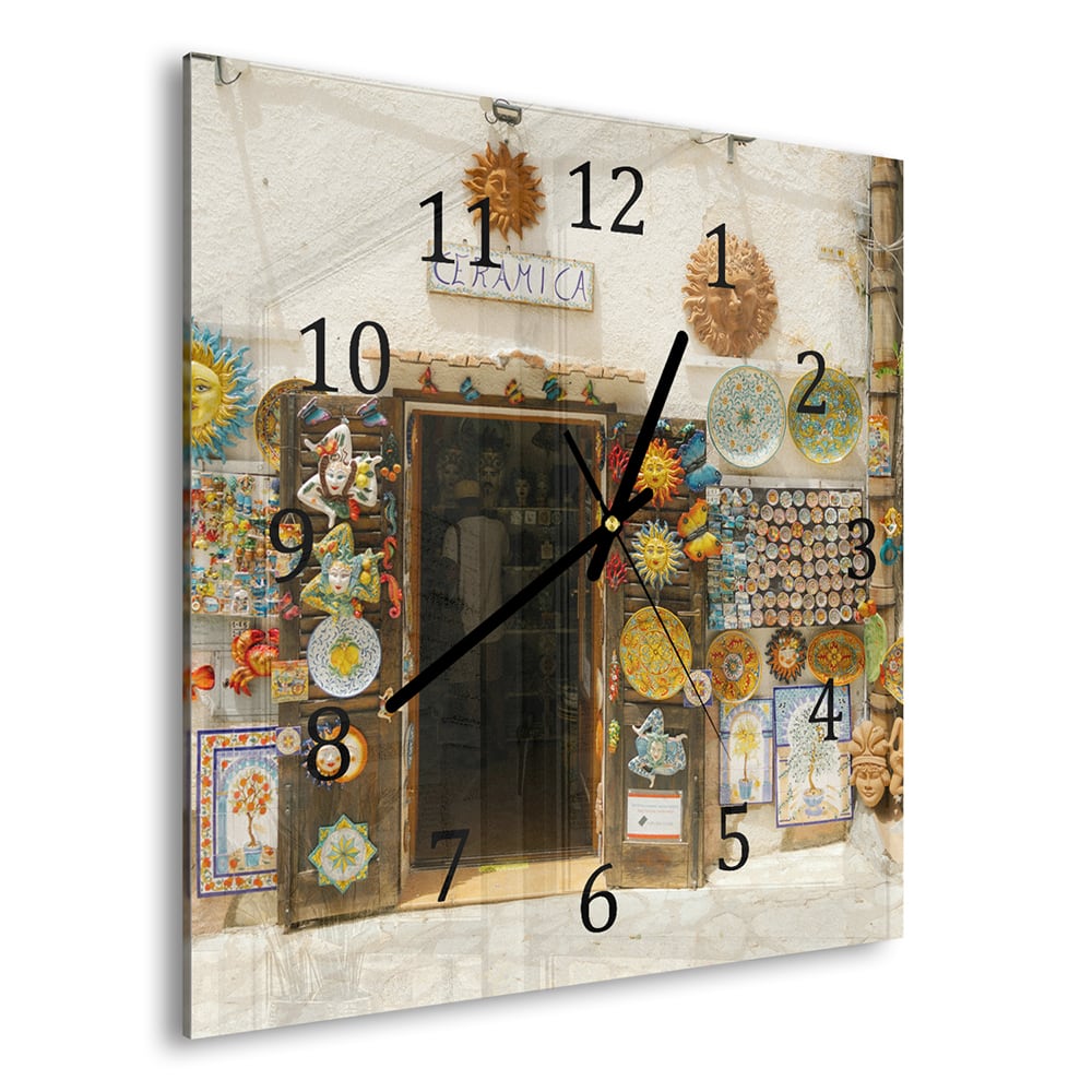 Wanduhr 30x30 - Künstlerischer Laden