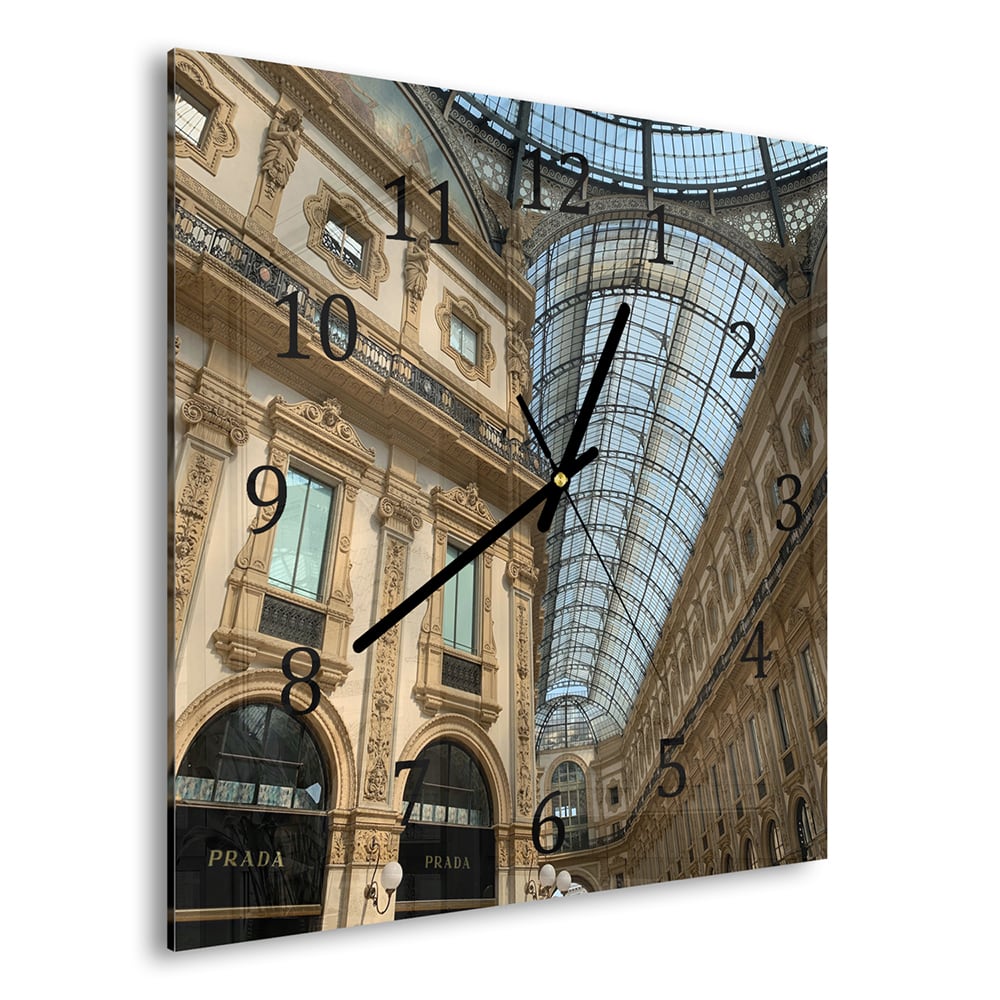 Wanduhr 30x30 - Luxus-Einkaufszentrum